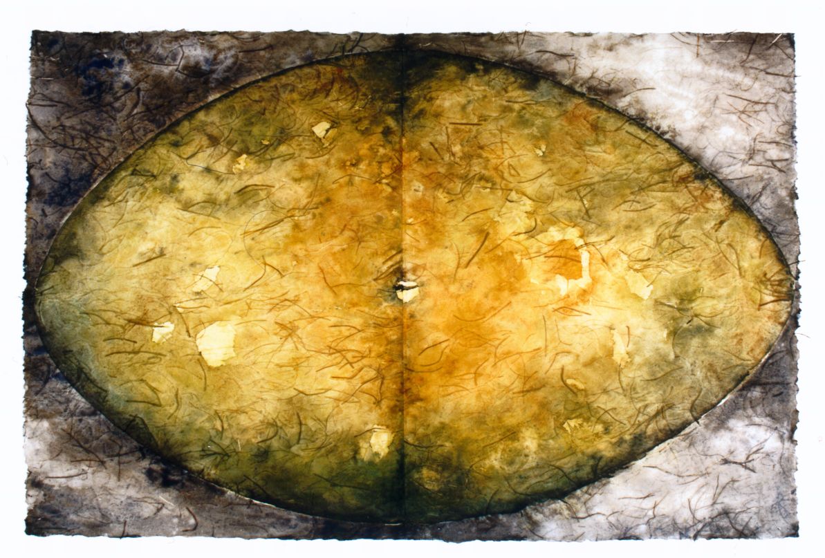 Teichgr�nes_Zeichen_120x80_cm2_1997_4.500_DM_verkauft